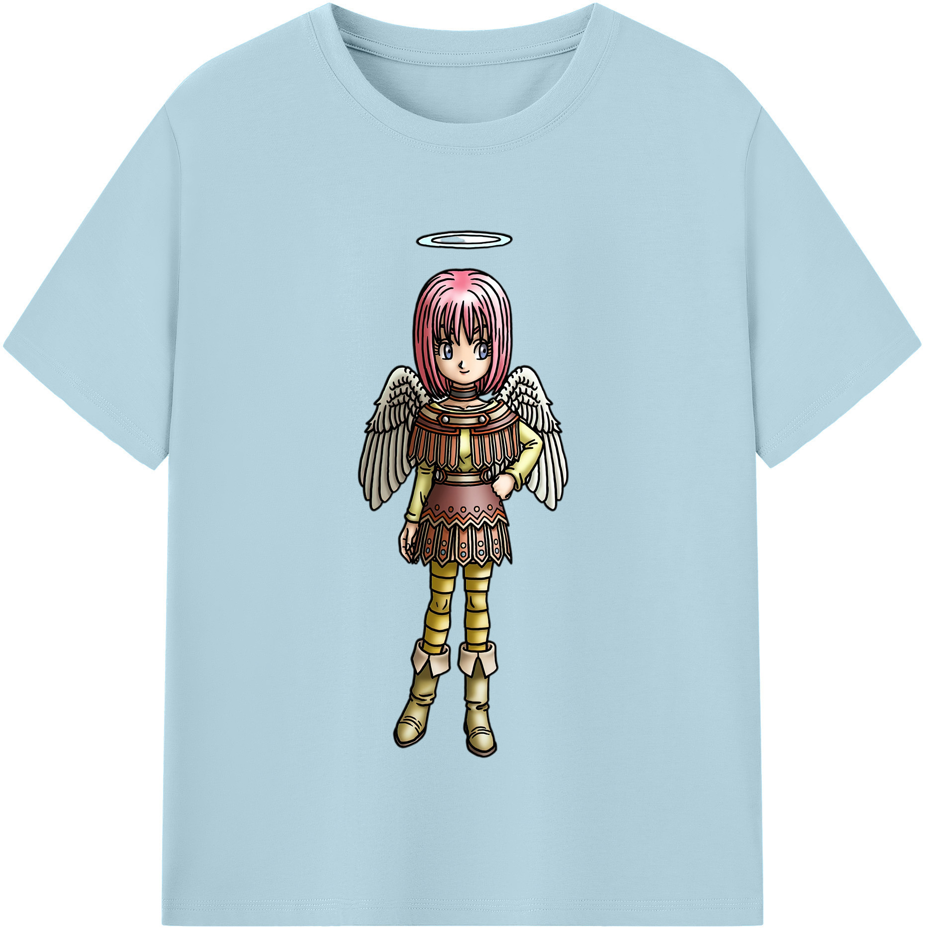 （画像用） ドラゴンクエスト Doragon Kuesuto Dragon Quest 綿100％半袖Tシャツ（フロントプリント）